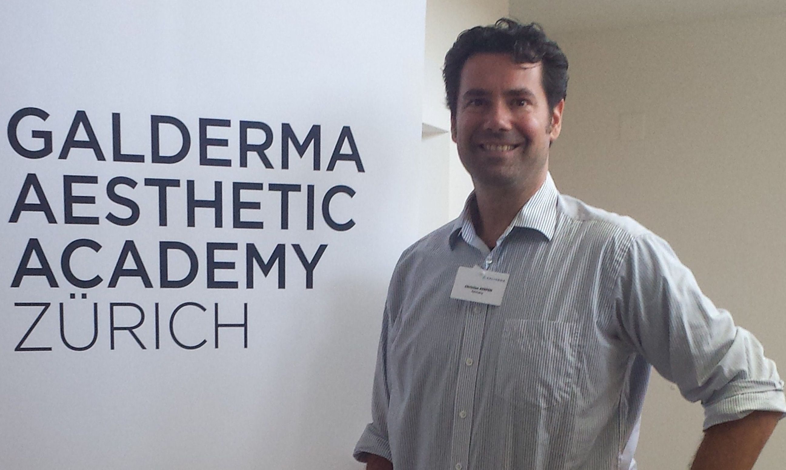 Dr. Kerpen bedankt sich für die freundliche Einladung von Galderma zur Aesthetic Academy in Zürich